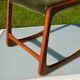 Scandinavian "sledge" chair in teak by Baumann