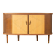 Elegant bar cabinet from the 1950s with rotating compartment and mirrored back