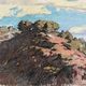 Paintings set of 4 drawings by Ed. Pannetier (1884-1965) Provence Côte d'Azur
