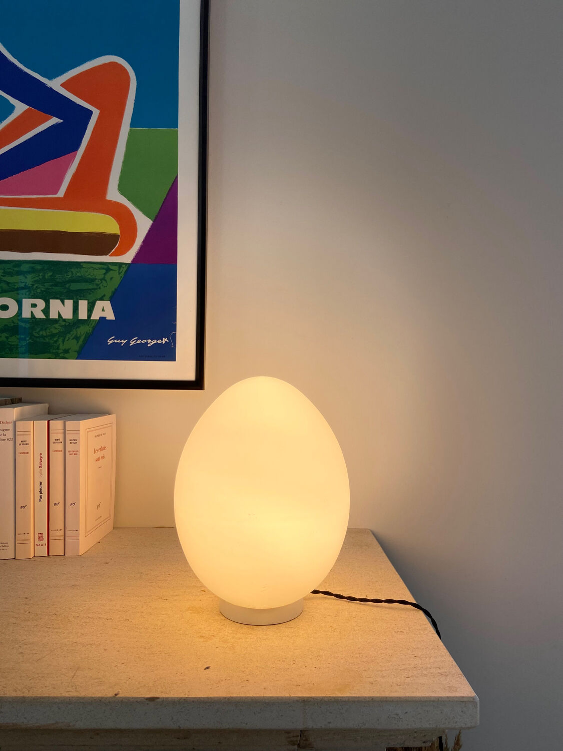 Glass Egg Lamp