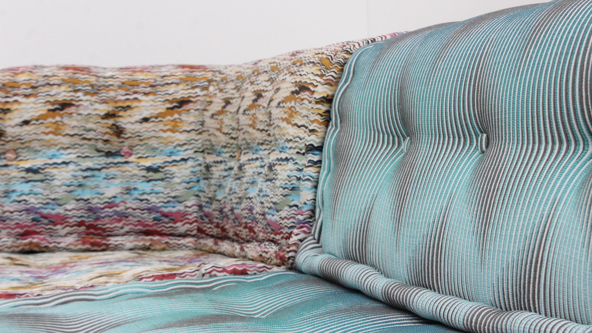 Roche Bobois Mah Jong modular sofa Missoni fabric design by Hans Hopfer