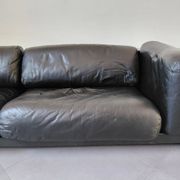 Cini Boeri - Gradual Lounge Sofa Black Leather Knoll/Gavina