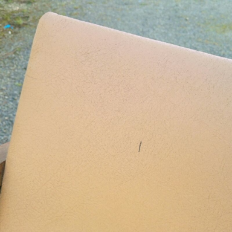 Pair wood bridge armchairs