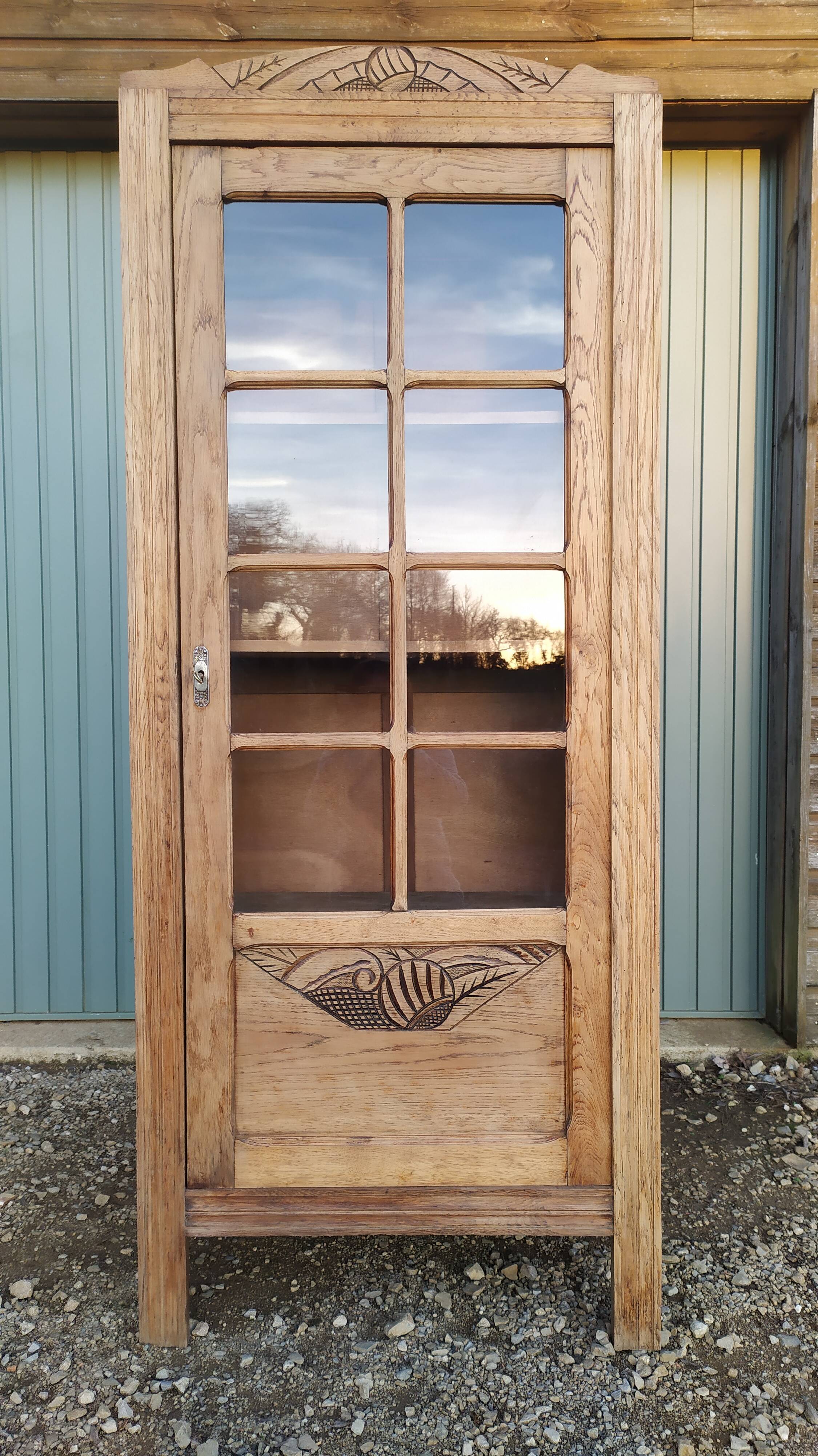Parisian art deco wardrobe glazed