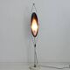 White plexiglass, steel and copper floor lamp by Goffredo Reggiani.