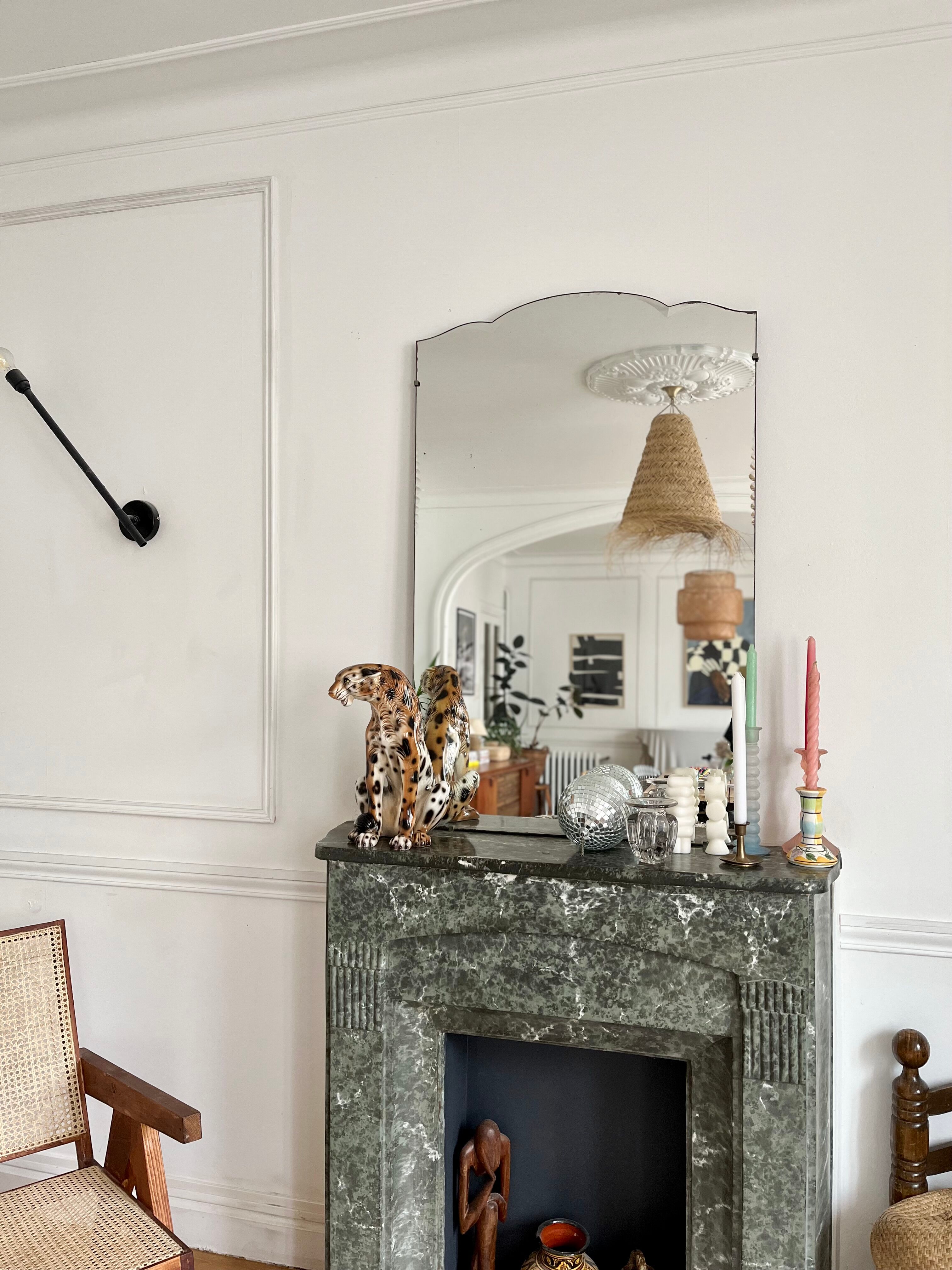 Vintage ceramic leopard