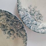 Duo of Gien plates, Floréal decor