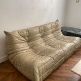 Sofa bench 3 places Togo by Michel Ducaroy edition Ligne Roset vintage