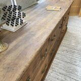 XXL walnut silk loom furniture from the 50s