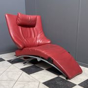 Foldable red relax chair by Stefan Heiliger model Solo 699 for WK Wohnen