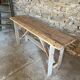 Table / console clear raw wood