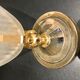 Glass shell wall lamp