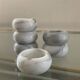 Series 6 vintage marble candle holders