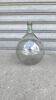Green demijohn in blown glass