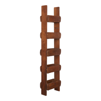 5-level shelf in Burmese teak