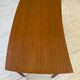Scandinavian "boomerang" two-sided teak desk Midtjydsk Mobelfabrilk