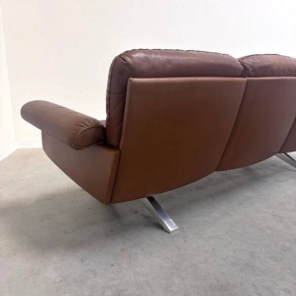 Cognac leather De Sede DS31 sofa, 1970s