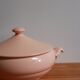 Pink Digoin soup bowl