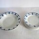 8 dinner plates with vintage Louvois model Nouvelles Galeries dish