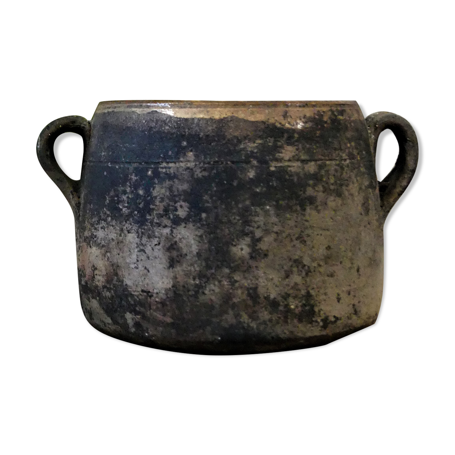 Cache-pot ancien en grès