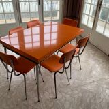 Table formica 60’s et 6 chaises