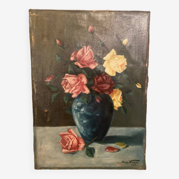 Still life signed and dated 1922