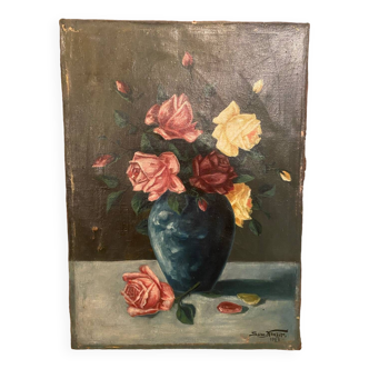 Nature morte signée et datée de 1922