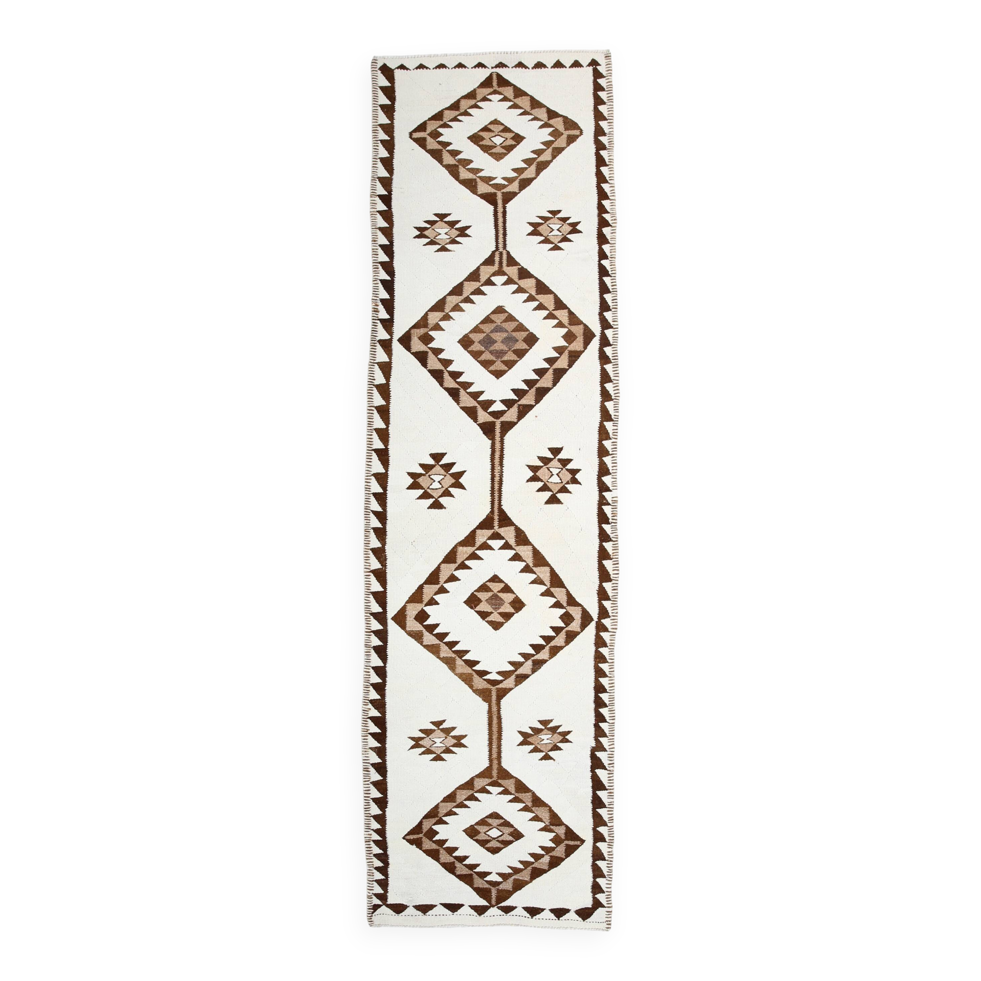 102x357Cm Long Wide Tribal Kilim Runner