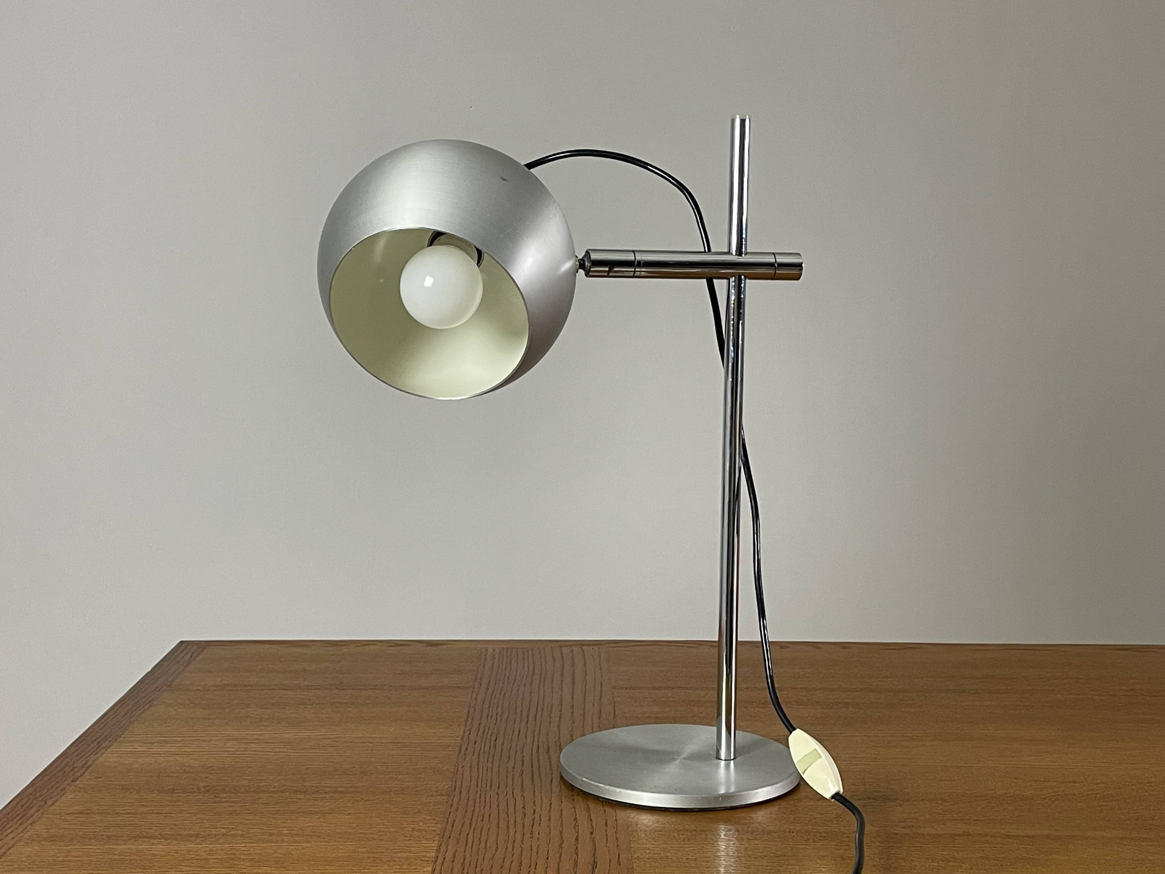 Vintage metal lamp from the 1970s