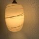 Vintage 1960 red and gold opaline suspension - 16 x 11 cm