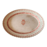 Serving dish Minton motif Cances - Antique ceramics - Iron earth