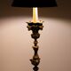 Stunning Antique Pewter Rococo Candlestick floor lamp Italy