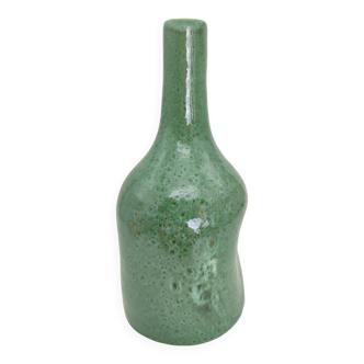 Elegant Emerald Green Ceramic Bottle