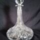 Bohemian cut crystal wine decanter