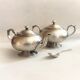 Vintage Buenos Aires silver metal coffee tea set with hallmarks