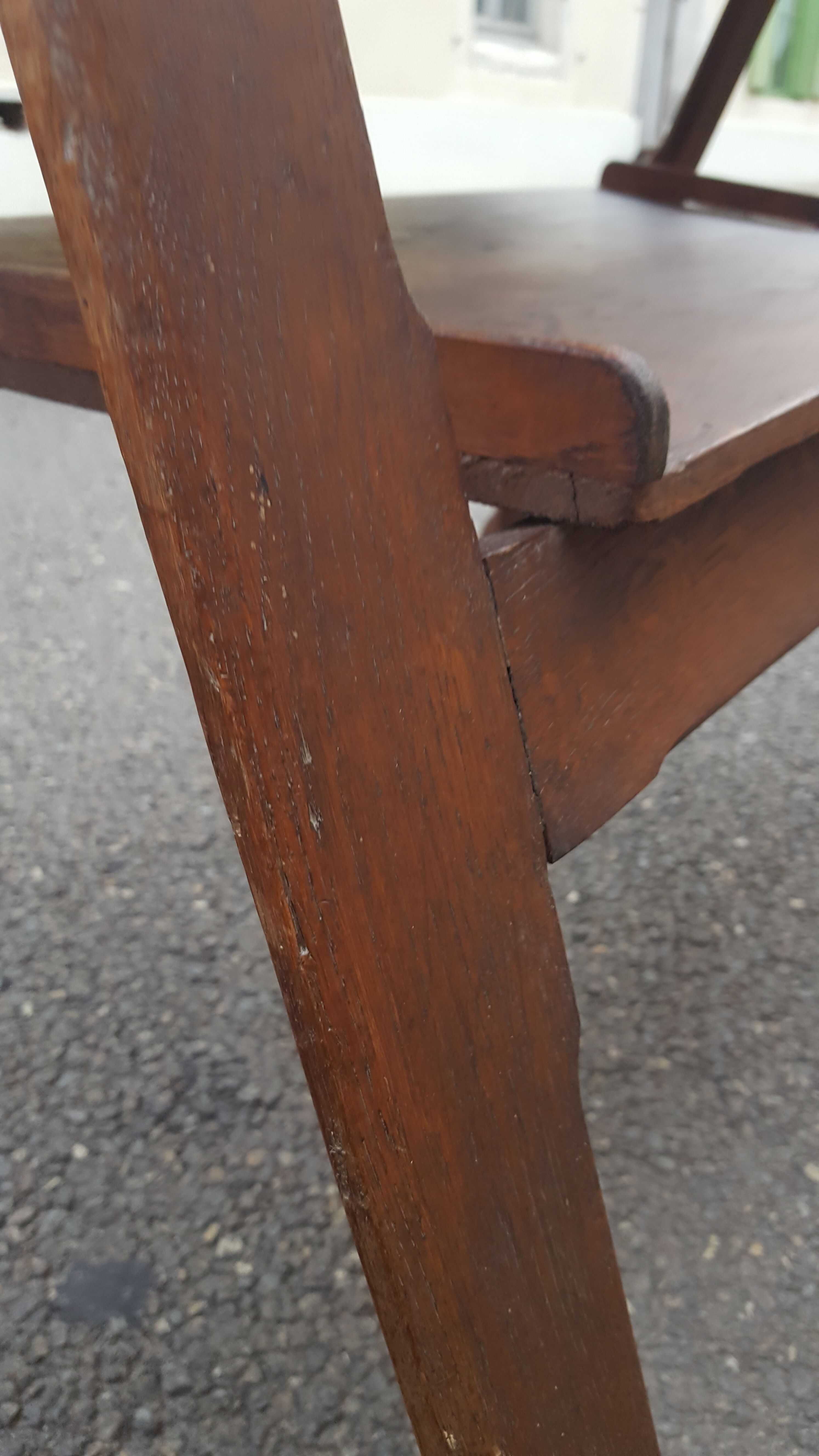 Drawing table wood and vintage metal