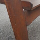 Drawing table wood and vintage metal