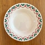 3 vintage Art Deco soup plates by Hamage & Moulin des Loups