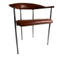 Lot de 2 chaises fasem P40 cuir cognac