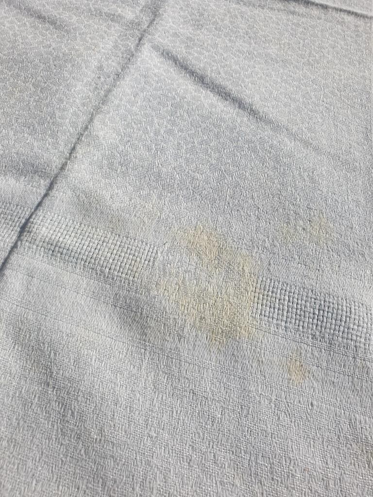 Nappe ivoire damassée monogrammée 160x145