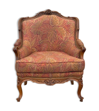 Fauteuil bergère de style Louis XV
