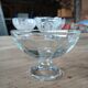 5 antique clear glass cups