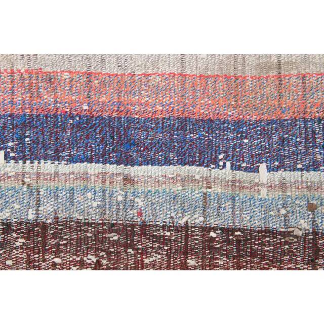 Vintage Turkish Hand-Knotted Wool Cotton Beige Kilim Runner Rug 87x237
