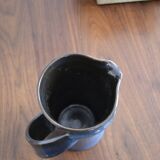 Artisanal blue pitcher