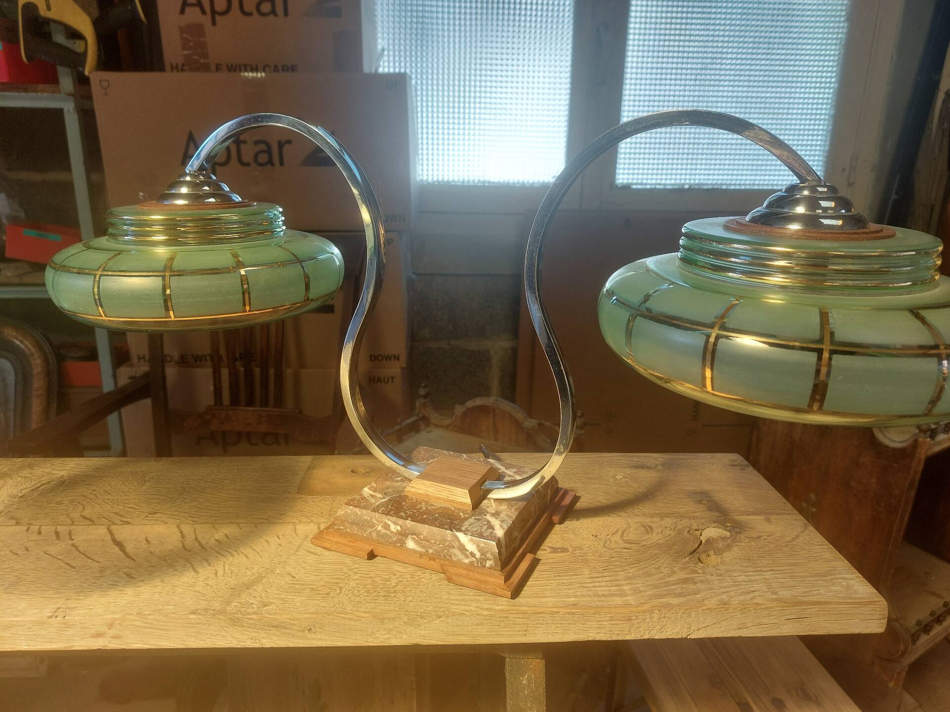 Paire de lampe style Art deco