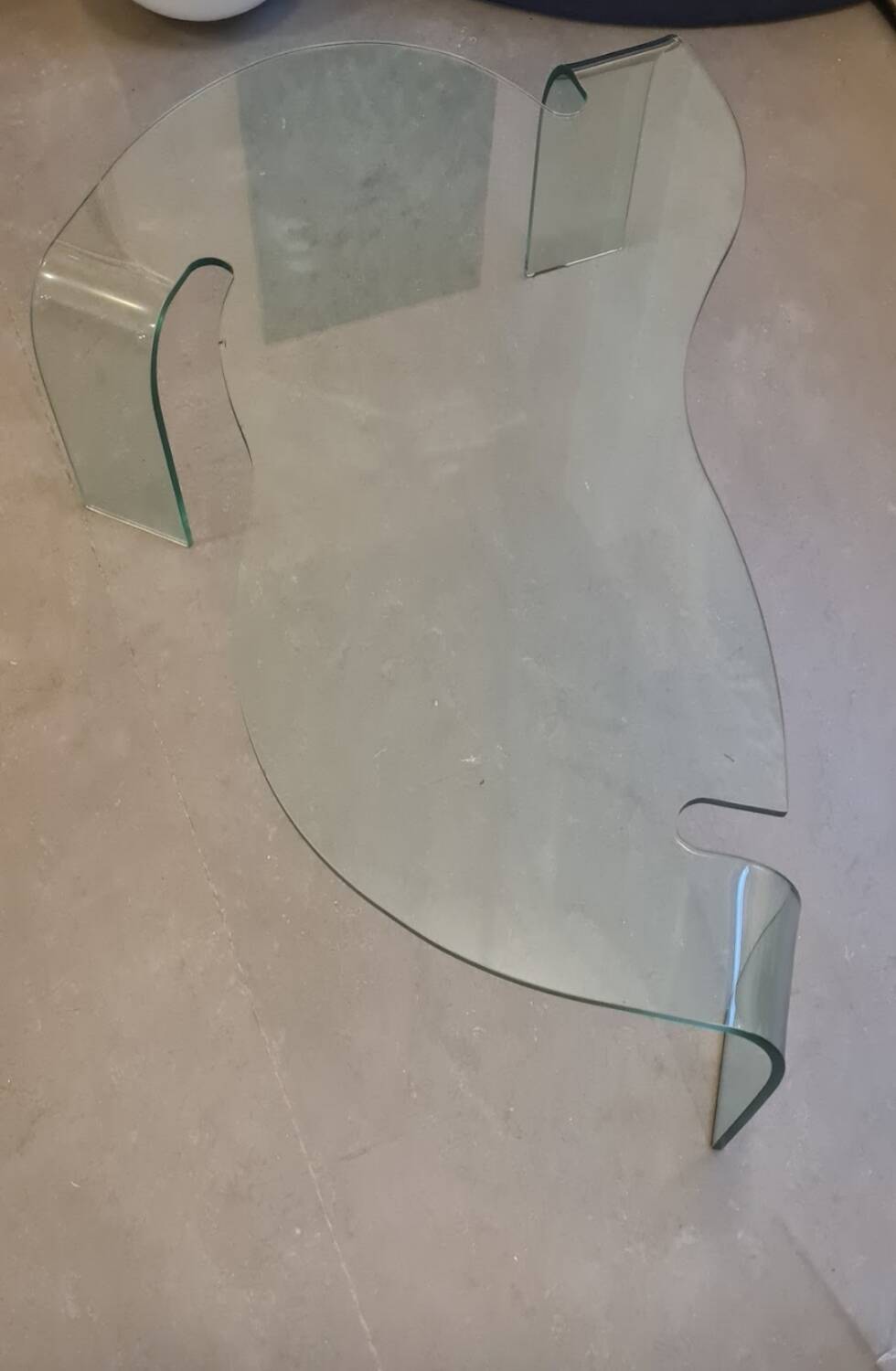Glass coffee table by Hans von Klier for Fiam - 1990