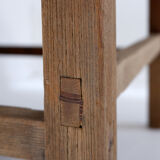 Brutalist coffee table in solid wood