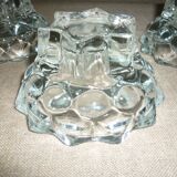 Pair of 2 crystal candlesticks