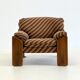 Sapporo chair by Mario Marenco for Mobil Girgi striped
