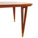 Table basse Lauritz Larsen, cerisier, Danemark années 60